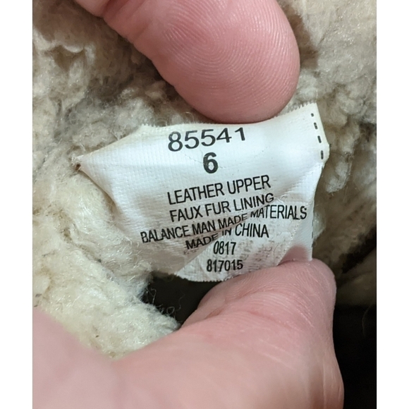 Minnetonka Brown Faux Fur Lined Ankle Boots Size 6 - Picture 11 of 12